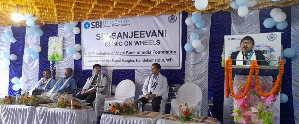 Flags off event SBI-Sanjeevani ‘Clinic on Wheels Project’